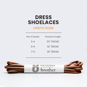 BB BROTHER BROTHER Colored Oxford Shoe Laces (7 Pairs) Cotton Round and Waxed Shoelaces for Dress Shoes | Gift Box with Royal Blue, Black, Dark Brown, Burgundy, Brown, Tan, and Gray Shoe Strings